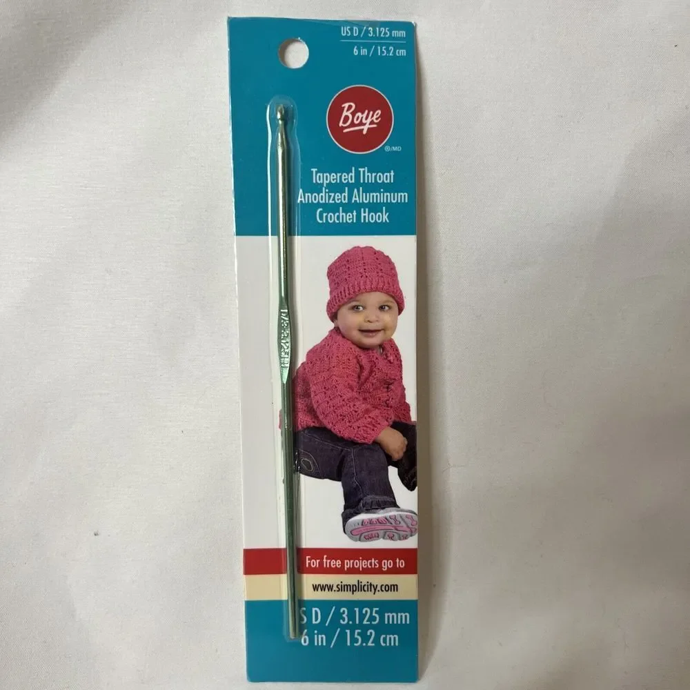 Boye & Susan Bates Crochet‎ Hooks Lot Of 6 Various Sizes